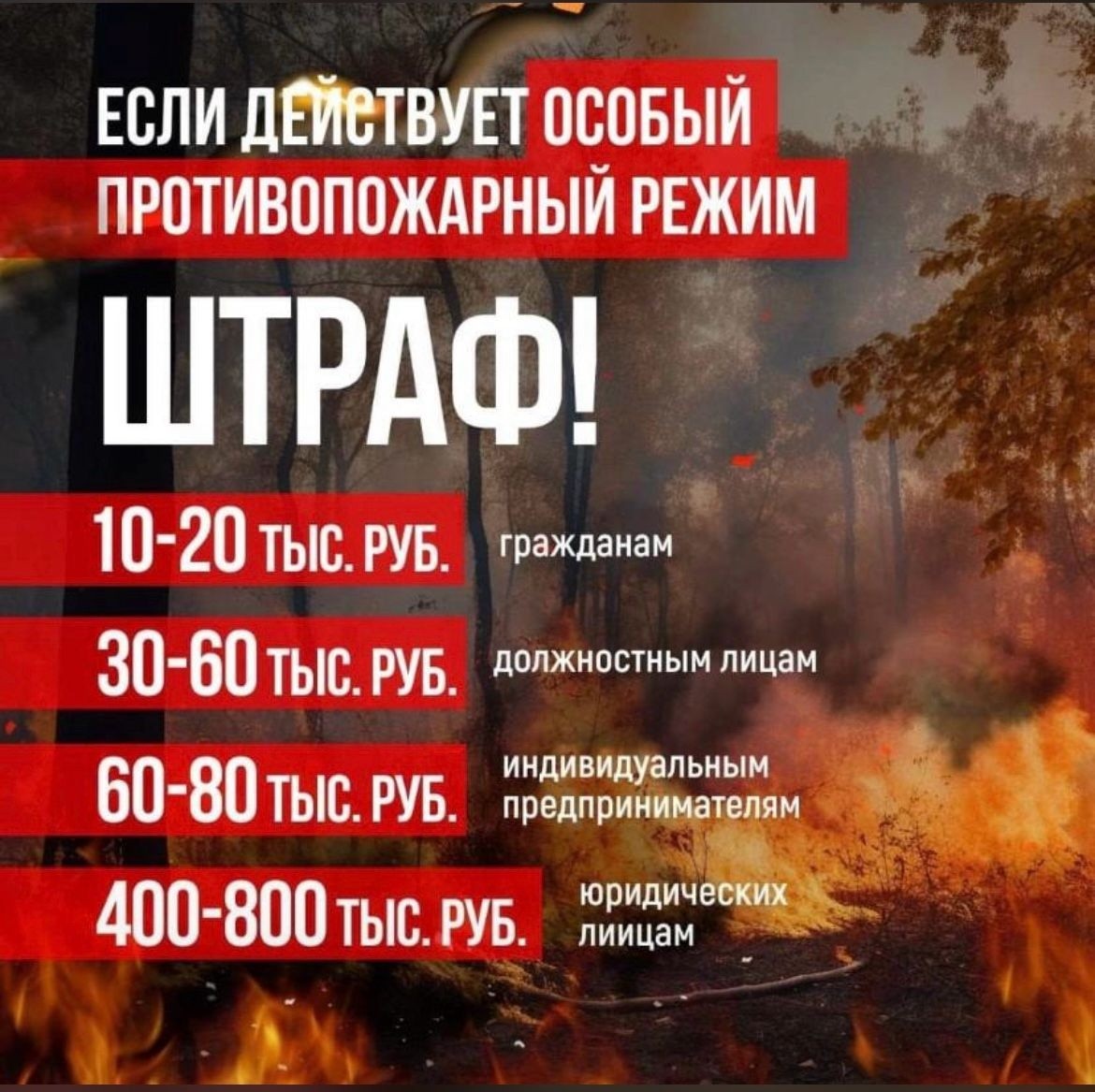 Чрезвычайная пожароопасность V класса: что это значит и как себя вести